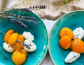 Oreillons d'abricots à la lavande