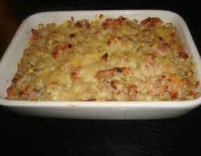 Gratin de crozets au morbier