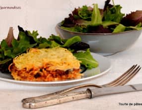 Tourte de pâtes bolognaises