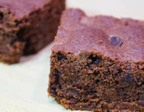 Brownie chocolat aux pépites de chocolat