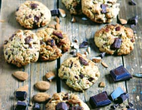 Cookies à la purée d'amande et au chocolat