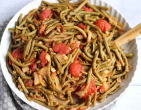 Haricots verts à la tomate