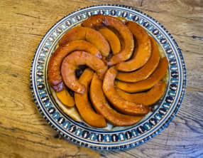 Tatin de courge aux oignons rouges