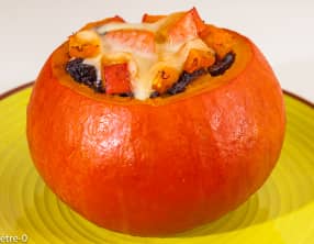 Potimarron farci au boudin