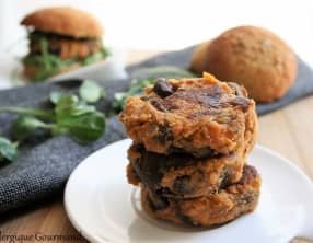 Galettes de patates douces aux champignons
