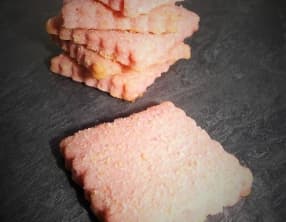 Sablés aux biscuits roses
