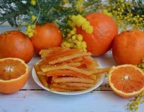 Ecorces d’oranges confites 