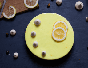 Entremet citron noisette