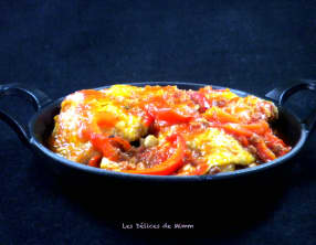 Hauts de cuisses de poulet façon basquaise