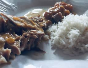 Rôti de porc aux abricots secs