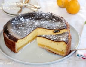 Tarte au fromage blanc et curd de bergamote