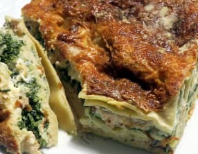 Lasagnes saumon et épinards
