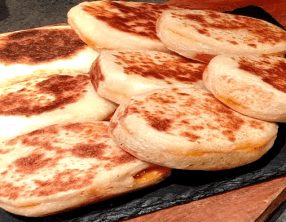 Mini batbout farci aux crevettes et vermicelles