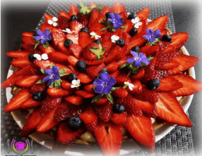 Tarte aux fraises printanière