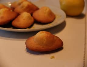 Madeleine de Lorraine aux zestes de citron