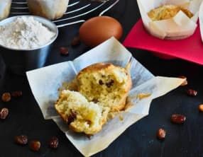 Mes muffins moelleux aux raisins secs