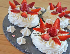 Pavlova aux fraises