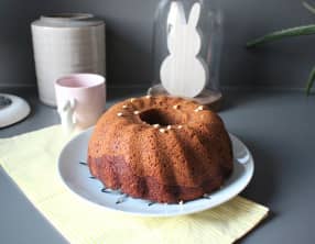 Bundt cake framboises beurre de cacahuète