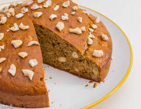 Gâteau aux bananes et noix de cajou