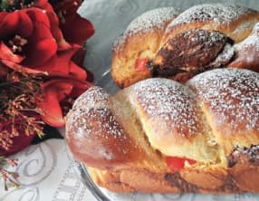 Brioche au loukoum et chocolat