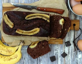 Banana bread au chocolat