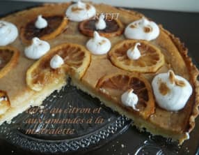 Tarte aux amandes et citron à la mistralette