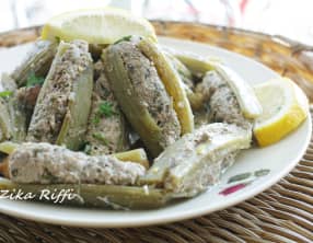 Cardons farcis sauce blanche