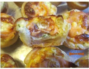 Mini quiches au saumon fumé