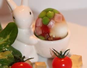 Aspic de Pâques aux oeufs de caille