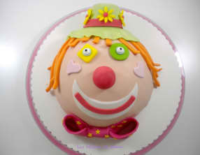 Un gâteau clown pour Marion