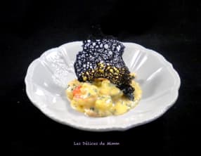 Scampis à la crème de ciboulette