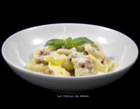 Tortellini aux lardons et champignons