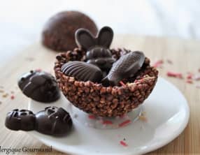Nids de Pâques au quinoa soufflé chocolaté