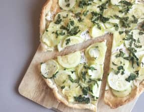 Tarte courgettes, chèvre et épinards
