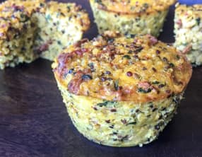 Muffins salés tomates séchées épinards