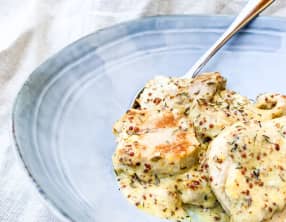 Filet mignon de porc à la moutarde