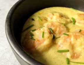 Sauce aux crevettes et au parmesan