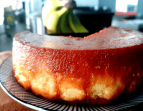 Flan au pain rassis et oeufs