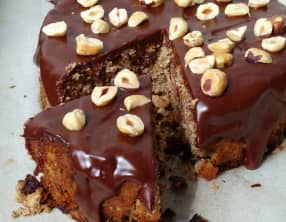 Gâteau ricotta, noisettes et chocolat