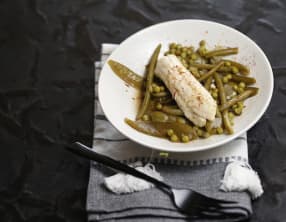 Filets de sole légumes verts et safran