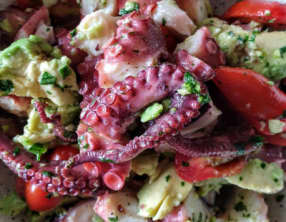 Salade de poulpe et avocat