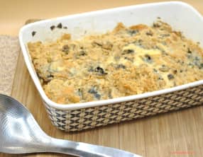 Gratin de pâtisson et Saint Agur