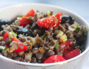 Salade de lentilles fraîche et originale