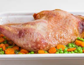 Cuisse de dinde aux légumes nouveaux