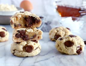 Cookies healthy à l'huile de coco et aux pépites de chocolat