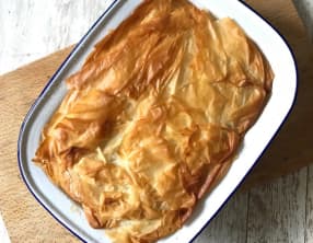 Crumble filo aux pommes et poires