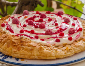 Feuilleté au mascarpone et fruits rouges
