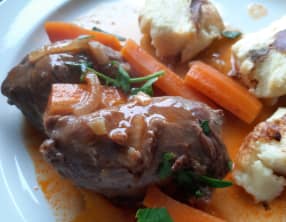 Joues de porc à l'orange