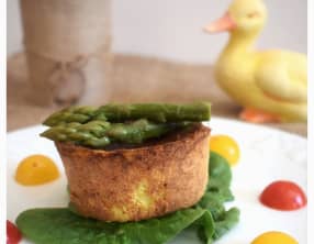 Flans aux asperges vertes