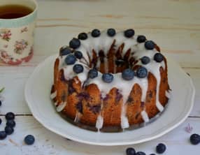 Bundt cake aux myrtilles